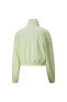 Фото #2 товара Dare To Woven Cropped Track Jacket Yeşil Kadın Fermuarlı Sweatshirt