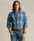 Фото #1 товара Men's Classic-Fit Plaid Oxford Shirt