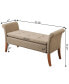 Фото #3 товара 51.25" Faux Linen Garbo Storage Bench