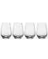 Voice Basic Stemless Glasses, Set of 4