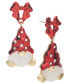 Фото #1 товара Gold-Tone Pavé Gnome Drop Earrings, Created for Macy's