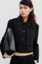 Фото #8 товара Короткий пиджак с воротником рубашки ZARA