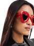 Фото #3 товара Jeepers Peepers bubble heart sunglasses in red