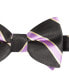 Men's Purple & Gold Stripe Bow Tie