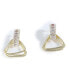 ფოტო #1 პროდუქტის Women's Gold Triangle Drop Earrings