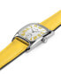 Women's Swiss American Classic Small Second Yellow Leather Strap Watch 24x27mm