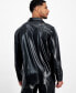 Фото #2 товара Men's Jax Faux-Leather Shirt, Created for Macy's