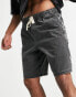 Фото #1 товара ASOS Dark Future relaxed skater shorts with leg print