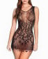 ფოტო #1 პროდუქტის Women's 1 Piece Seamless Floral Hosiery Lingerie Chemise