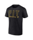 Фото #2 товара Men's Black, White Pittsburgh Pirates Two-Pack Combo T-shirt Set