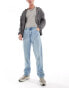 Фото #1 товара ASOS DESIGN dad fit jeans with panelling detail in mid wash blue