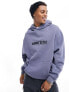 ASOS DESIGN oversized hoodie in grey with front sport print