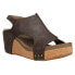 Фото #4 товара Corkys Carley Studded Wedge Womens Brown Casual Sandals 30-5316-CHSM