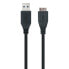 Фото #3 товара Кабель USB 3.0 A — Micro USB B NANOCABLE 10.01.110-BK