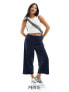 Vero Moda Petite tailored straight leg trouser in navy 32 - фото #1