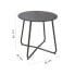 Side table Luna Steel Graphite 45 x 45 cm