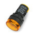 LED indicator 230V AC - 28mm - yellow