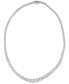 Фото #1 товара Macy's diamond Graduated Collar Tennis Necklace (5 ct. t.w.) in 14K White Gold