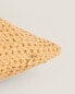 Waffle-knit cushion cover