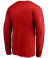 Фото #3 товара Men's Red Washington Capitals Team Victory Arch Long Sleeve T-shirt