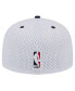 ფოტო #3 პროდუქტის Men's White/Navy Washington Wizards Throwback 2Tone 59FIFTY Fitted Hat