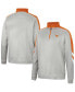 Фото #2 товара Men's Gray, Texas Orange Texas Longhorns Bushwood Fleece Quarter-Zip Jacket