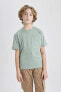 Erkek Çocuk T-shirt B6158a8/kh434 Lt.khakı