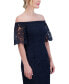 Фото #4 товара Women's Lace Off-The-Shoulder Midi Dress