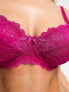 Ivory Rose Fuller Bust lace balconette bra in fuschia pink