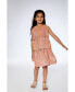 Girl Pleated Layered Dress Metallic Rainbow - Child