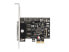 Delock 66324 - PCIe - RS-232 - VGA - Female - Full-height / Low-profile - PCIe 2.0 - RS-232