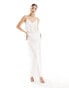 Vila Bridal satin cami top co-ord in white