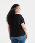 Фото #4 товара Plus Size Flutter-Sleeve Top, Created for Macy's