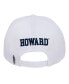 Фото #3 товара Men's White Howard Bison Mascot Evergreen Wool Snapback Hat