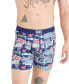 Men's Ultra Super Soft Relaxed-Fit Moisture-Wicking Printed Boxer Briefs Vanity Pla, XL - фото #3