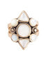 ფოტო #2 პროდუქტის Maldives Bronze and Genuine Mother-of-Pearl Ring