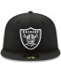 Men's Black Las Vegas Raiders Omaha 59FIFTY Fitted Hat