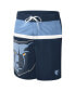 Men's Navy Memphis Grizzlies Sea Wind Swim Trunks