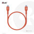 Фото #4 товара Club 3D USB2 Type-C Bi-Directional USB-IF Certified Cable Data 480Mb - PD 240W(48V/5A) EPR M/M 4m / 13.13ft - 4 m - USB C - USB C - USB 2.0 - Orange - Red