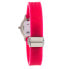 Фото #6 товара Женские часы аналоговые со стразами на циферблате силиконовый розовый браслет Folli Follie