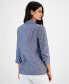 ფოტო #2 პროდუქტის Women's Ruched-Sleeve Blazer