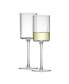 Фото #1 товара Elle Fluted Cylinder White Wine Glasses, Set of 2