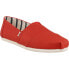 Фото #2 товара TOMS Alpargata Canvas Slip On Womens Red Flats Casual 10016224T