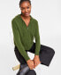 ფოტო #1 პროდუქტის Petite 100% Cashmere Zip Hoodie, Created for Macy's