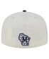 Фото #3 товара Men's Cream/Navy Milwaukee Brewers Lonestar 59FIFTY Fitted Hat