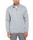 ფოტო #1 პროდუქტის Men's Two-Tone Space-Dyed Quarter-Zip Golf Pullover