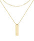 ფოტო #2 პროდუქტის 14K Gold Plated Maisie Initial Layering Necklace Set