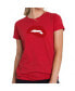 ფოტო #2 პროდუქტის Women's Premium Word Art T-Shirt - Savage Lips
