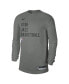 Фото #3 товара Men's and Women's Heather Gray Utah Jazz 2023 Legend On-Court Practice long sleeve