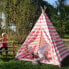 Фото #6 товара Tipi Zelt rosa gestreift 120x120x150cm